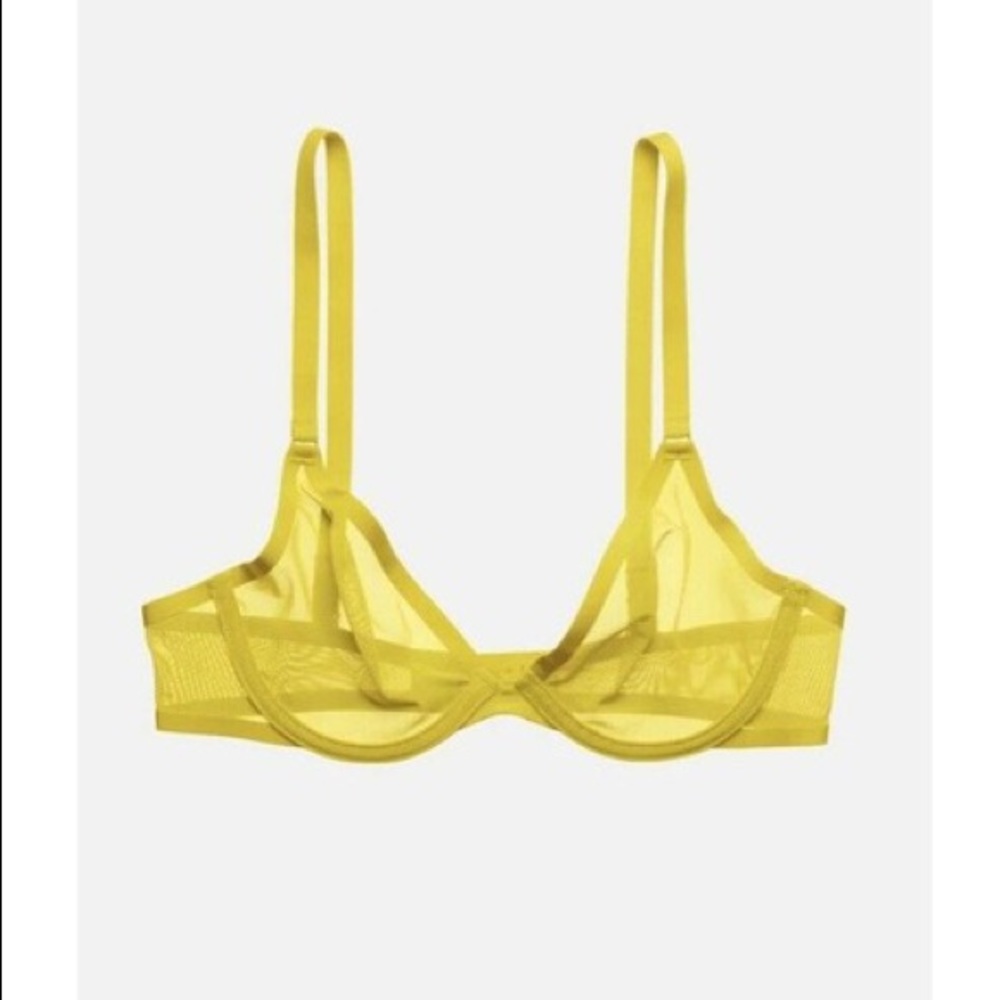 CUUP the Plunge Bra in Sun color 34D brand new, never worn